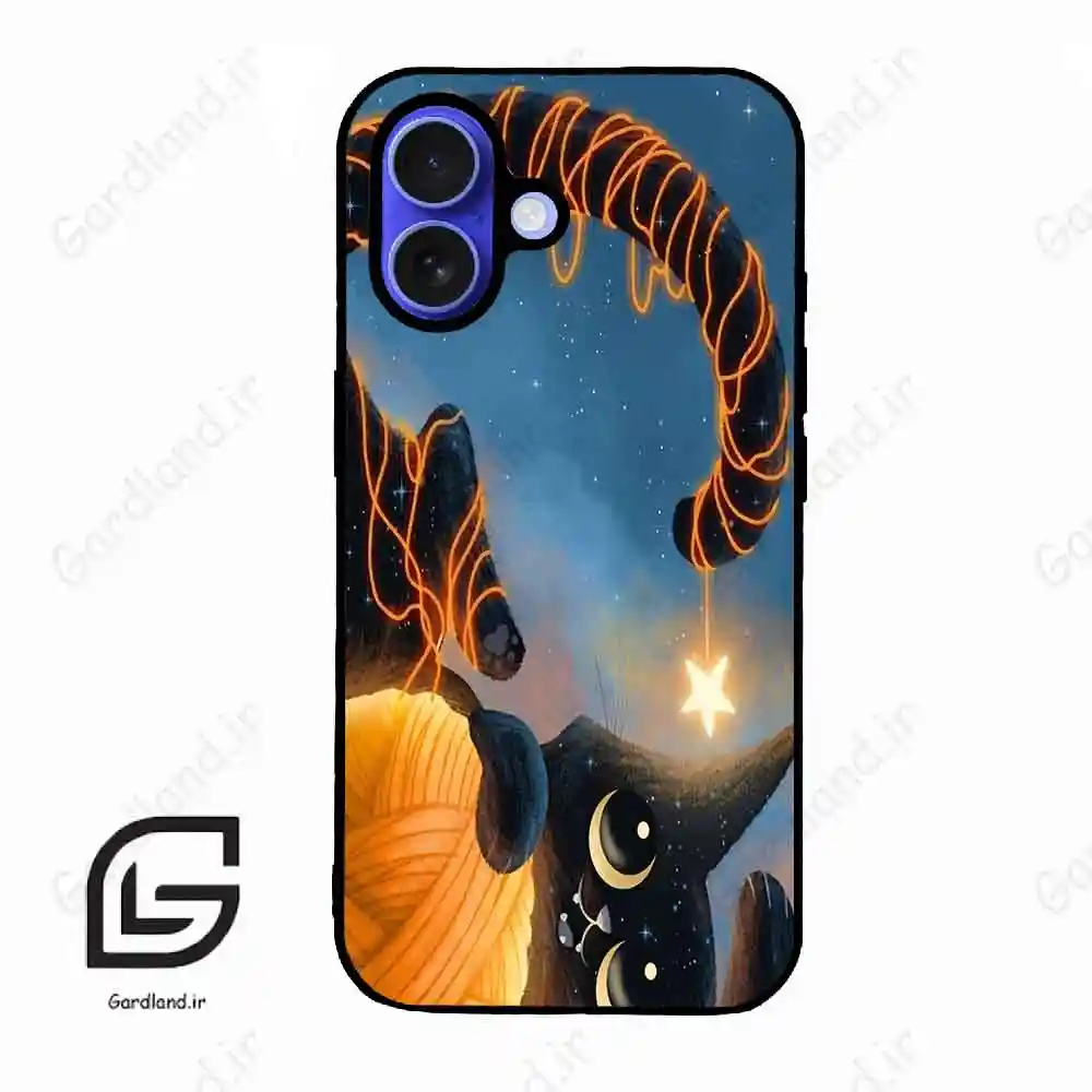 قاب گوشی آیفون 16 (Iphone 16 ) طرح گربه کد 2654