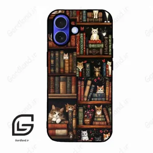 قاب گوشی آیفون 16 (Iphone 16 ) طرح کتابخانه کد 2675