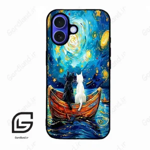 قاب گوشی آیفون 16 (Iphone 16 ) طرح گربه کد 2727