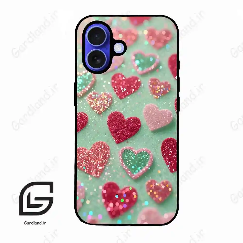 قاب گوشی آیفون 16 (Iphone 16 ) طرح قلب کد 2812
