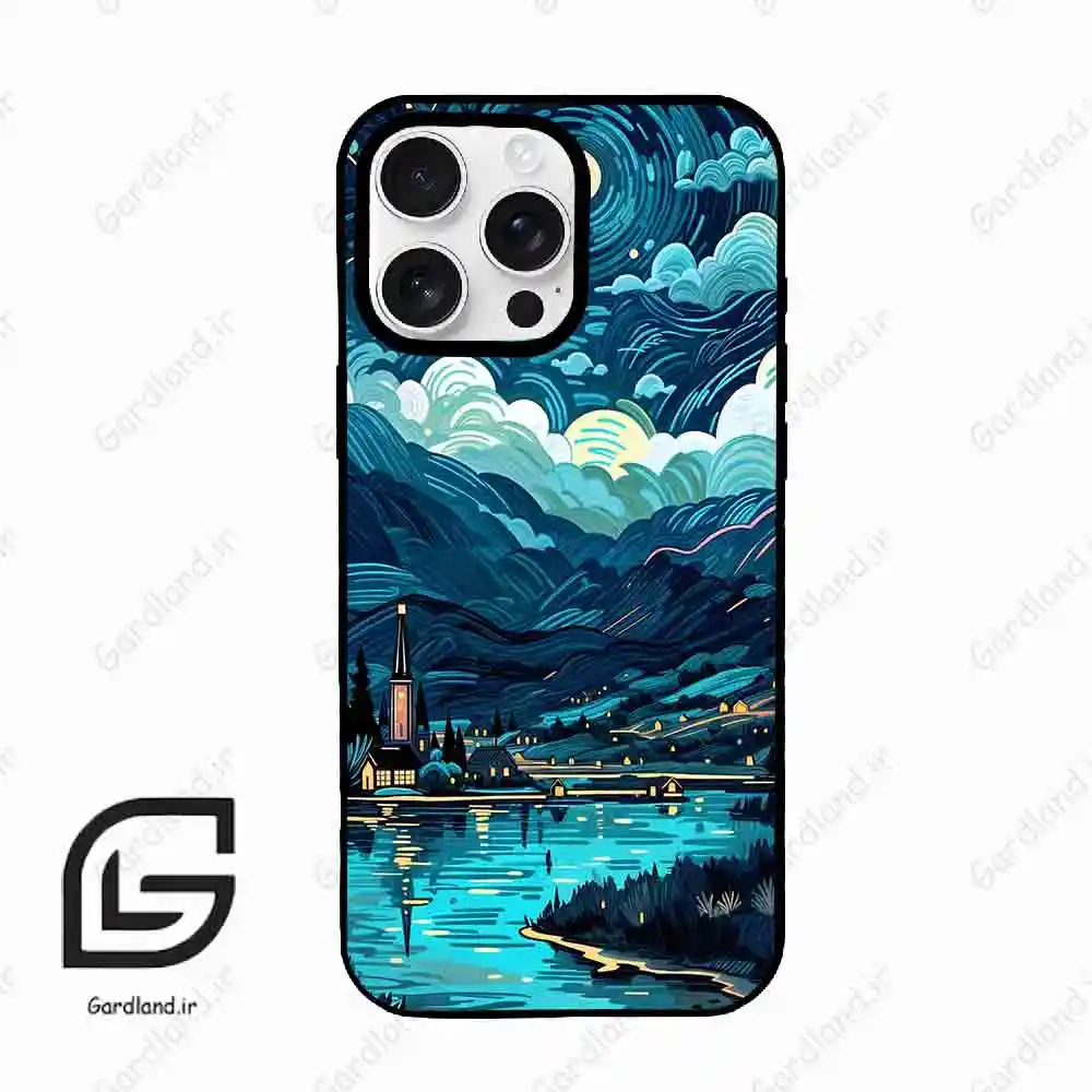 قاب گوشی آیفون 16 پرو Iphone 16 Pro طرح شب کد 2425
