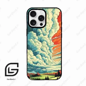 قاب گوشی آیفون 16 پرو Iphone 16 Pro  طرح ابرنگی کد 2491