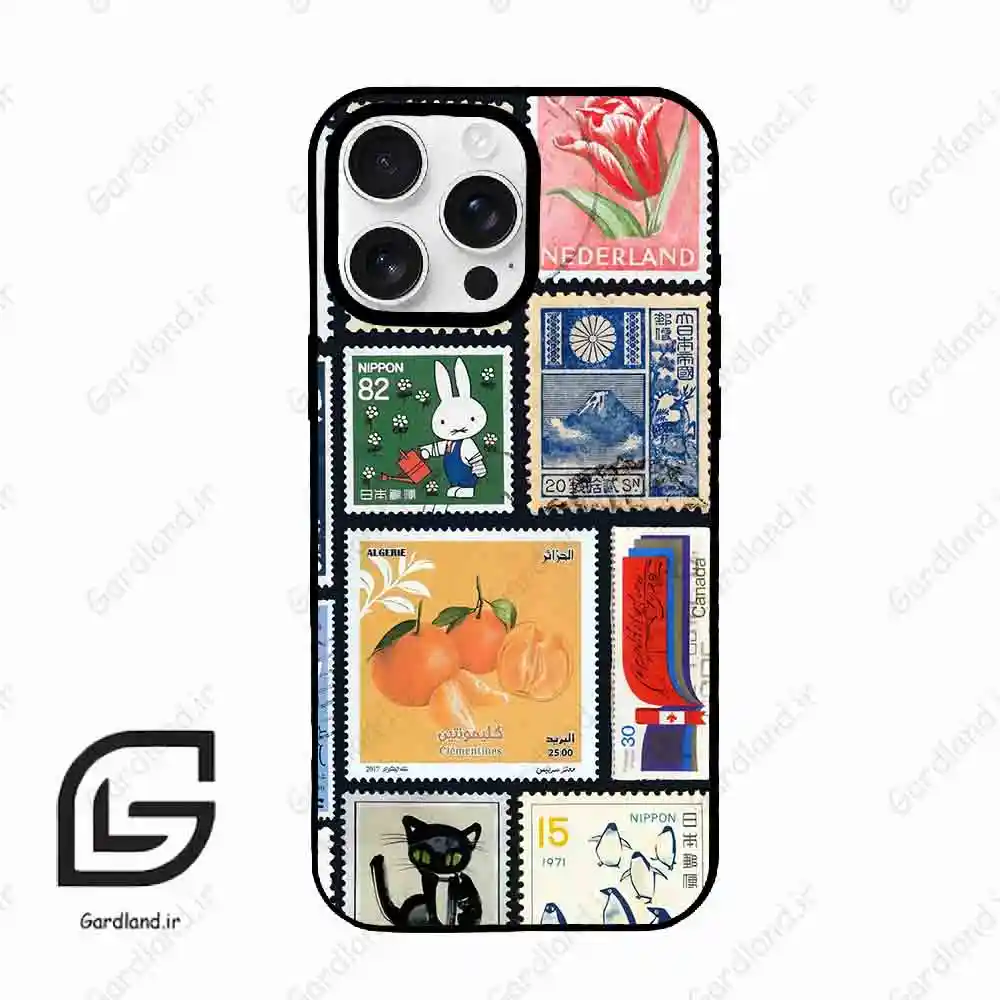 قاب گوشی آیفون 16 پرو Iphone 16 Pro طرح تمبر کد 2603