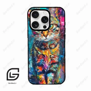 قاب گوشی آیفون 16 پرومکس Iphone 16 Pro Max  طرح گربه کد 2488