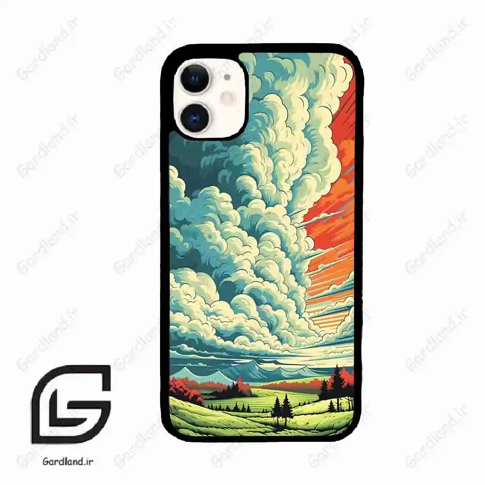 قاب گوشی آیفون 11 (Iphone 11 ) طرح ابرنگی کد 2491