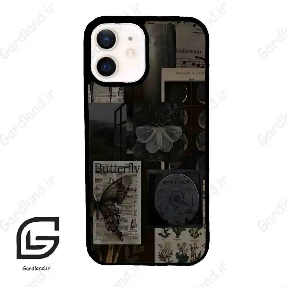 قاب گوشی آیفون 12 (Iphone 12 ) طرح پروانه کد 2096