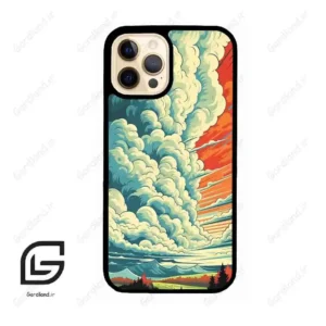 قاب گوشی آیفون 12 پرو (Iphone 12 Pro ) طرح ابرنگی کد 2491