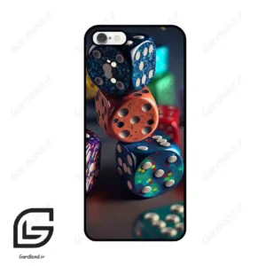 قاب گوشی آیفون 6-6اس (Iphone 6 / 6s ) طرح تاس کد 2556