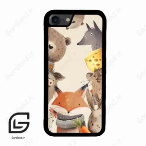قاب گوشی آیفون 7-8 (Iphone 7 / 8 ) طرح حیوانات کد 2338