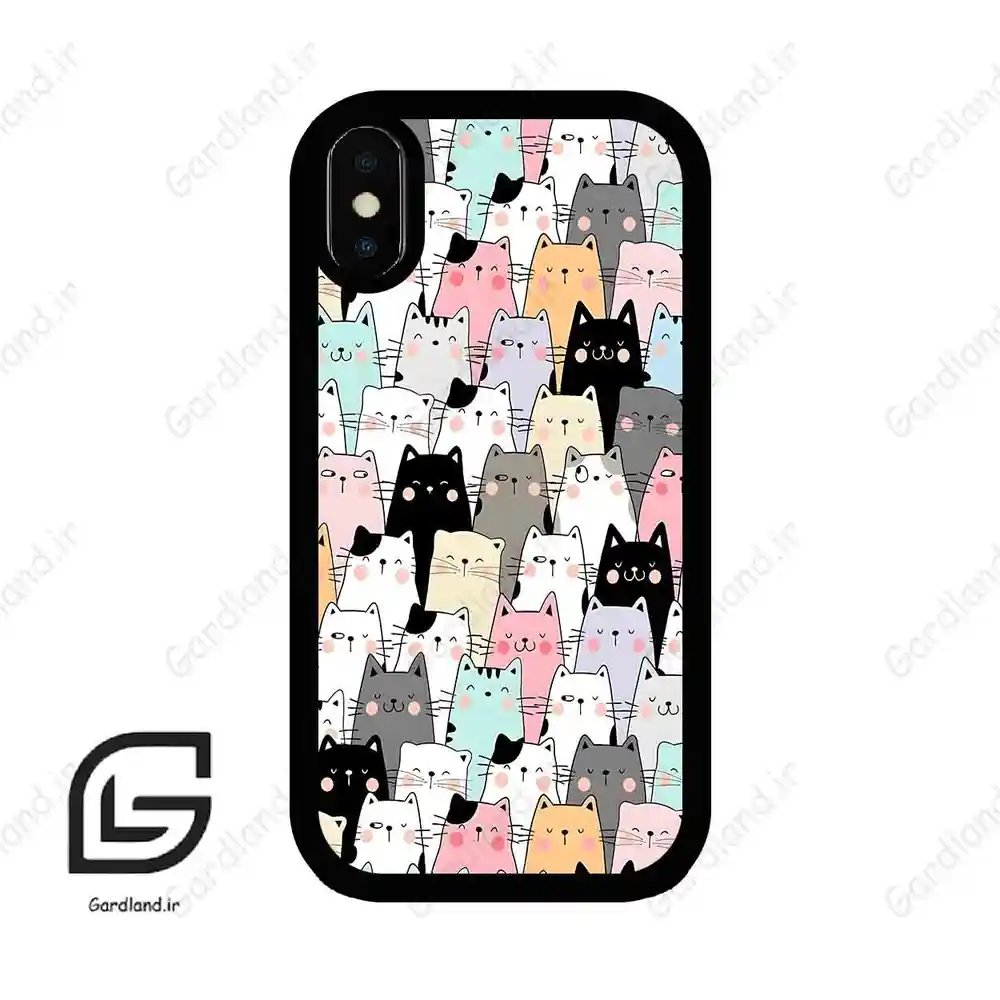 قاب گوشی آیفون ایکس-ایکس اس (Iphone X / Xs ) طرح گربه کد 2019