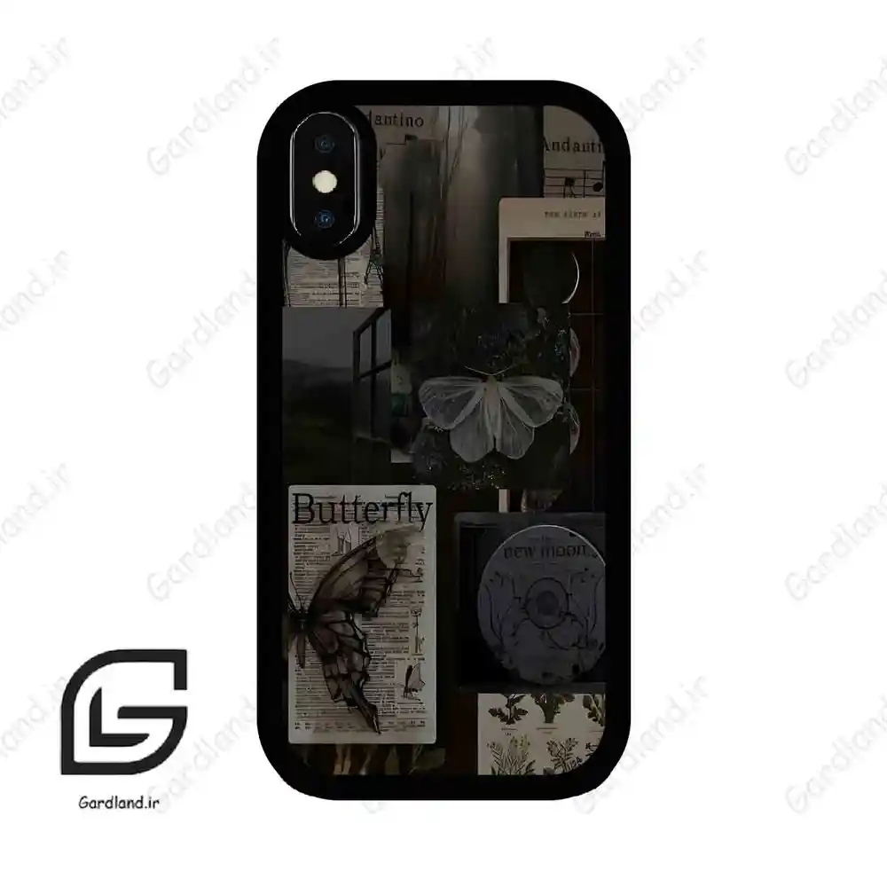 قاب گوشی آیفون ایکس-ایکس اس (Iphone X / Xs ) طرح پروانه کد 2096