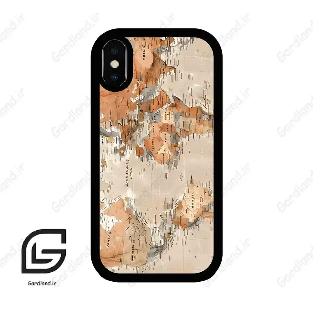 قاب گوشی آیفون ایکس-ایکس اس (Iphone X / Xs ) طرح نقشه کد 2187
