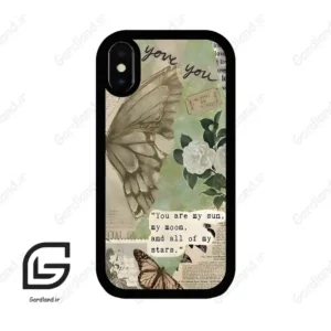 قاب گوشی آیفون ایکس-ایکس اس (Iphone X / Xs ) طرح پروانه کد 2244