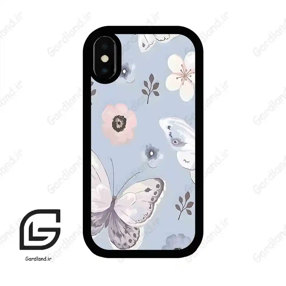 قاب گوشی آیفون ایکس-ایکس اس (Iphone X / Xs ) طرح پروانه کد 2256
