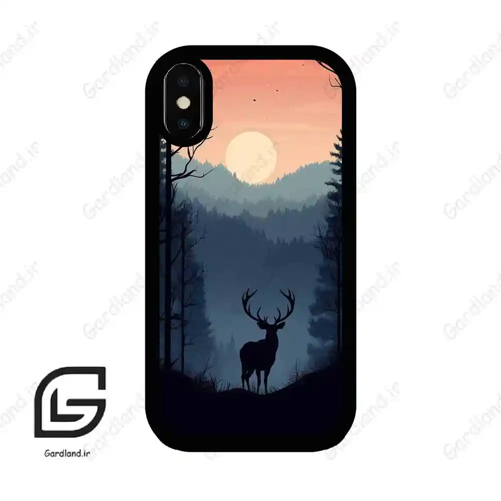 قاب گوشی آیفون ایکس-ایکس اس (Iphone X / Xs ) طرح گوزن کد 2406