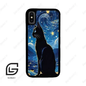 قاب گوشی آیفون ایکس-ایکس اس (Iphone X / Xs ) طرح گربه کد 2438