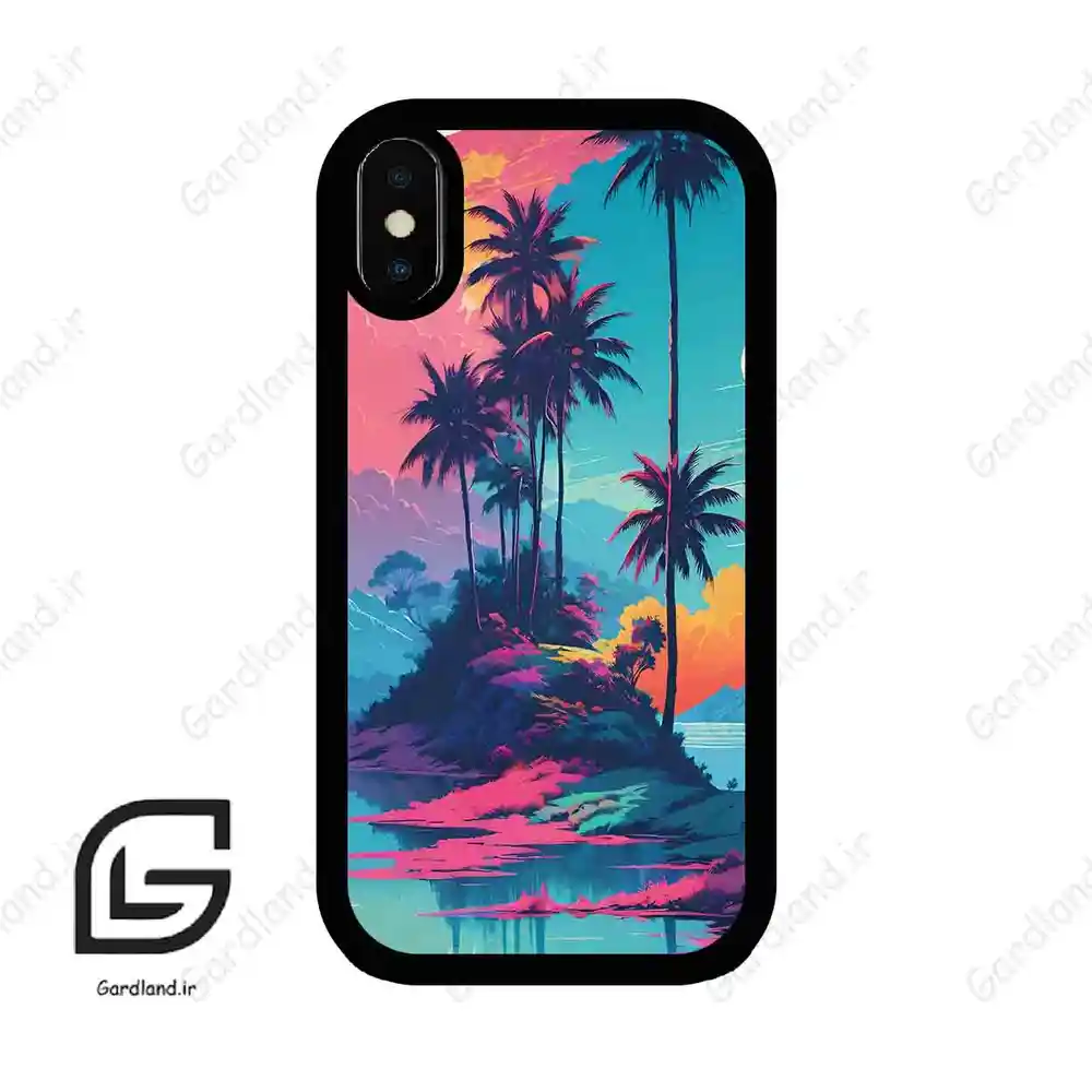 قاب گوشی آیفون ایکس-ایکس اس (Iphone X / Xs ) طرح جزیره کد 2461