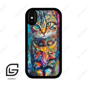 قاب گوشی آیفون ایکس-ایکس اس (Iphone X / Xs ) طرح گربه کد 2488