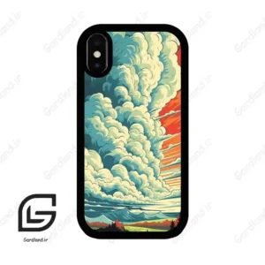قاب گوشی آیفون ایکس-ایکس اس (Iphone X / Xs ) طرح ابرنگی کد 2491
