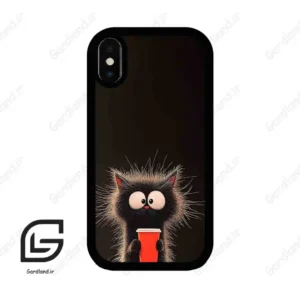 قاب گوشی آیفون ایکس-ایکس اس (Iphone X / Xs ) طرح گربه کد 2580