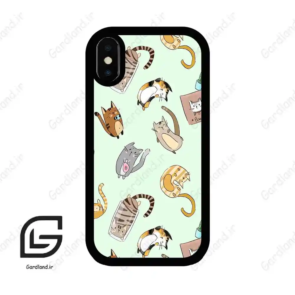 قاب گوشی آیفون ایکس-ایکس اس (Iphone X / Xs ) طرح گربه کد 2622