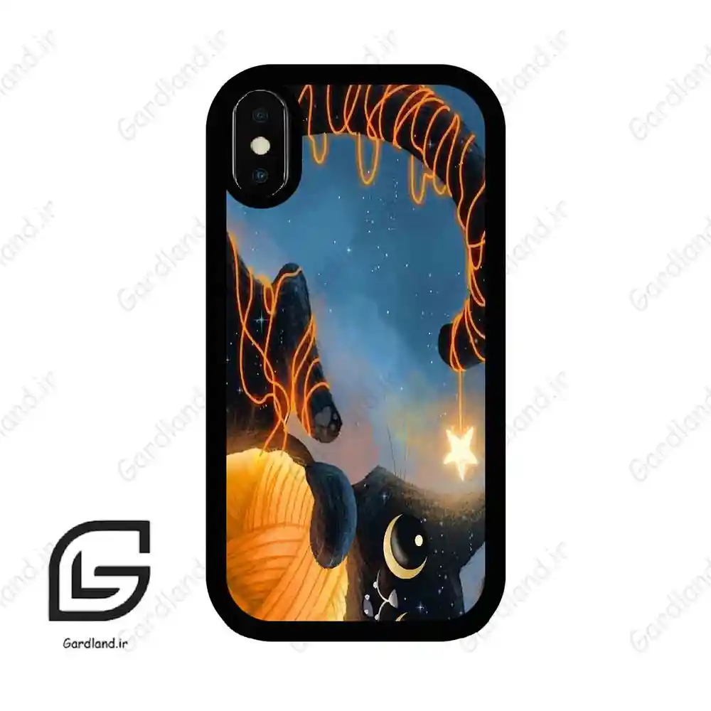 قاب گوشی آیفون ایکس-ایکس اس (Iphone X / Xs ) طرح گربه کد 2654
