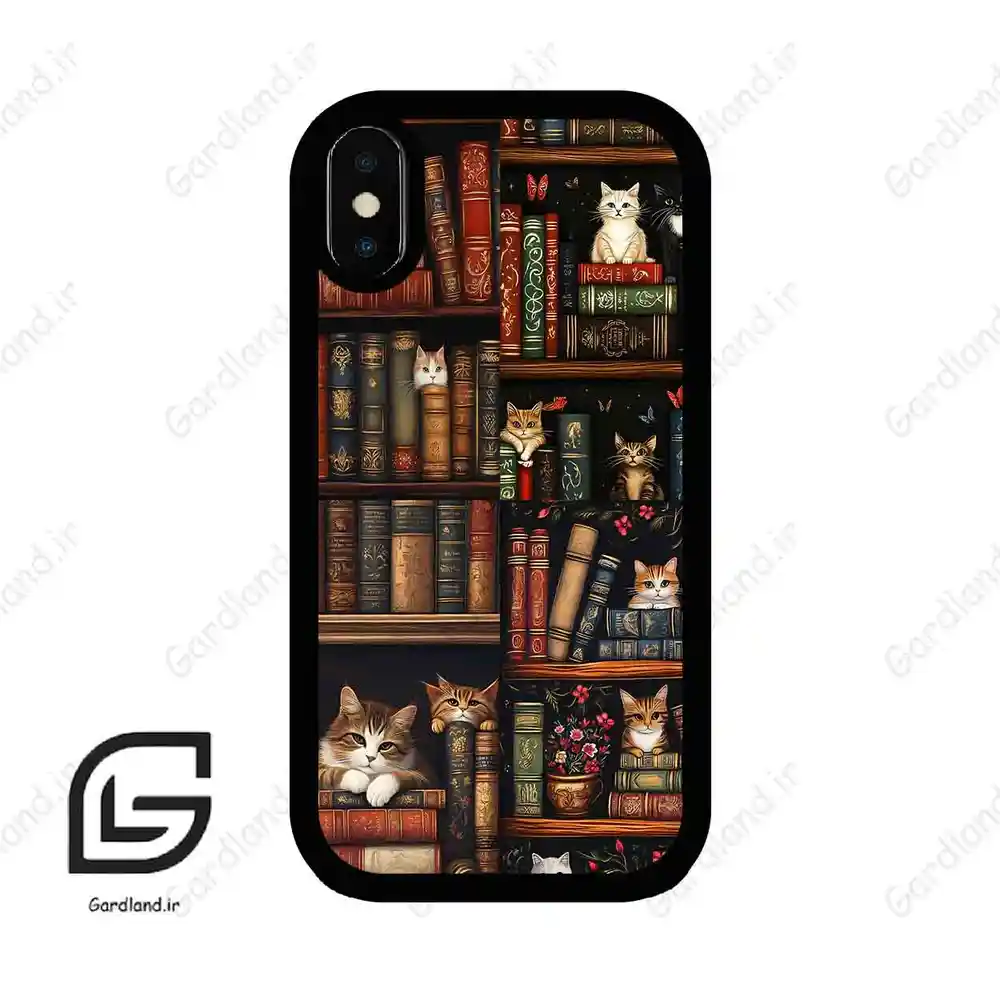 قاب گوشی آیفون ایکس-ایکس اس (Iphone X / Xs ) طرح کتابخانه کد 2675