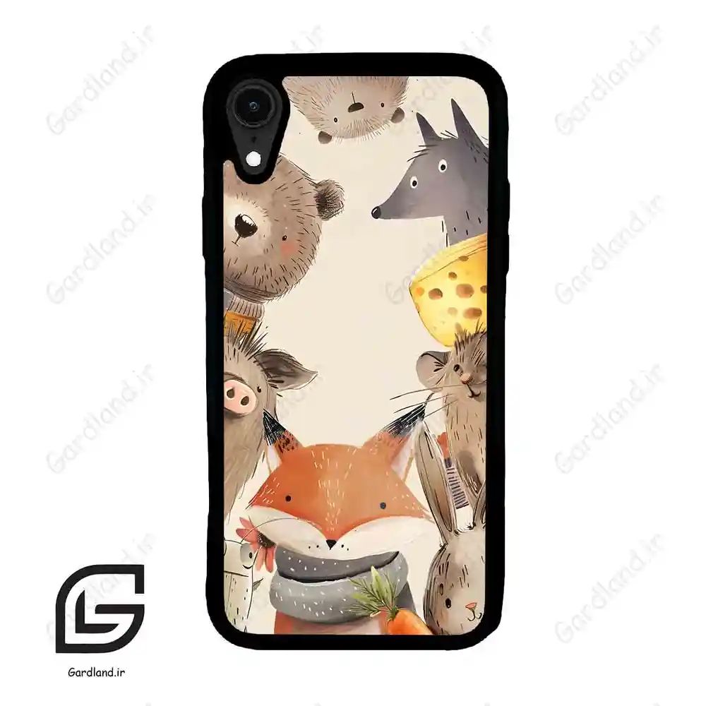 قاب گوشی آیفون ایکس آر (Iphone XR ) طرح حیوانات کد 2338