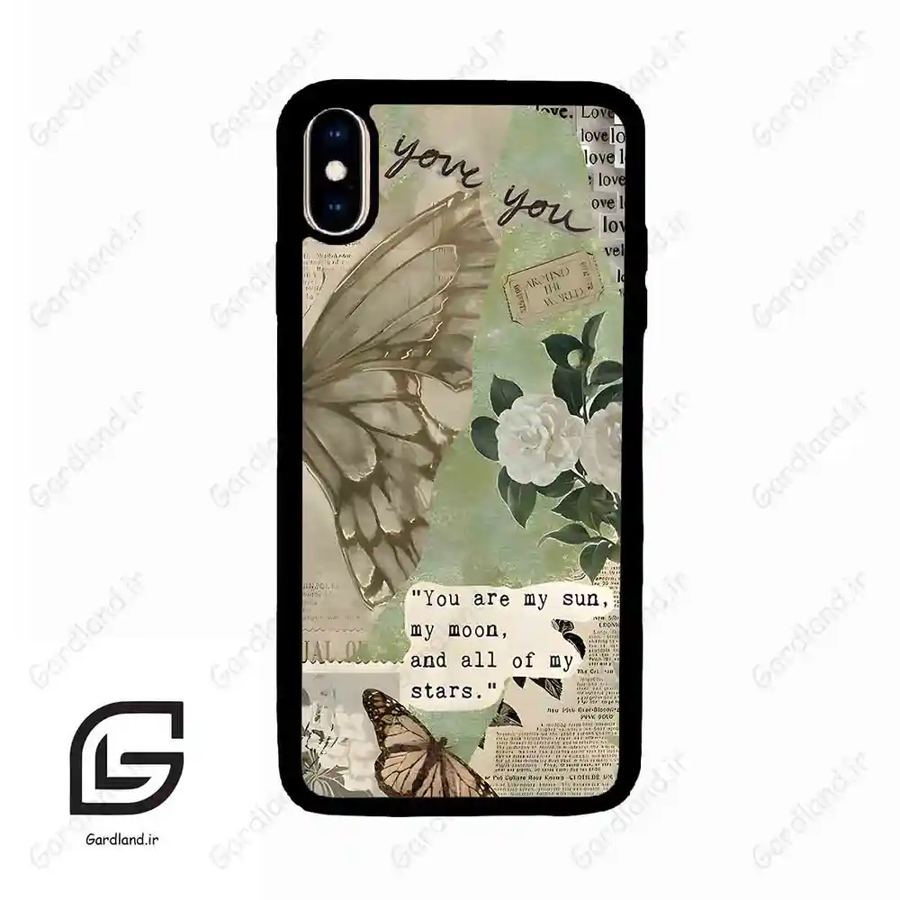قاب گوشی آیفون ایکس اس مکس (Iphone Xs Max ) طرح پروانه کد 2244