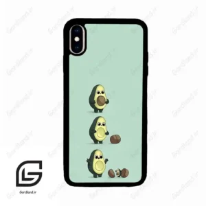 قاب گوشی آیفون ایکس اس مکس (Iphone Xs Max ) طرح اووکادو کد 2258
