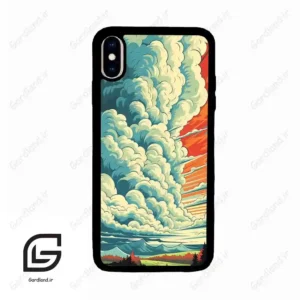 قاب گوشی آیفون ایکس اس مکس (Iphone Xs Max ) طرح ابرنگی کد 2491