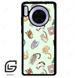 قاب گوشی هوآوی میت 30 (Huawei Mate 30 ) طرح گربه کد 2622