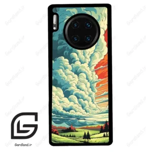 قاب گوشی هوآوی میت 30 پرو (Huawei Mate 30 Pro ) طرح ابرنگی کد 2491