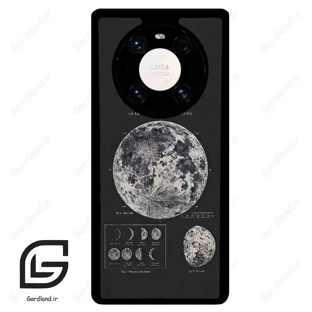 قاب گوشی هوآوی میت 40 پرو پلاس (Huawei Mate 40 Pro Plus ) طرح ماه کد 2175