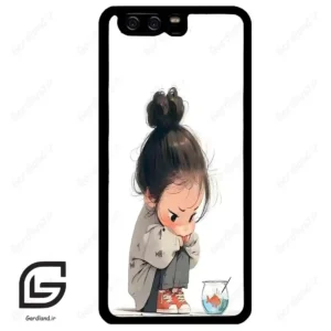 قاب گوشی هوآوی P10 ساده (Huawei P10 ) طرح دخترانه کد 2028
