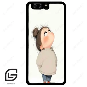 قاب گوشی هوآوی P10 ساده (Huawei P10 ) طرح دختر کد 2057