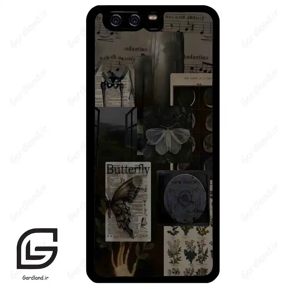 قاب گوشی هوآوی P10 ساده (Huawei P10 ) طرح پروانه کد 2096
