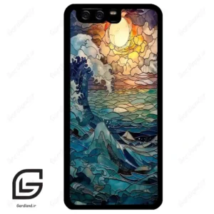 قاب گوشی هوآوی P10 ساده (Huawei P10 ) طرح موج کد 2413
