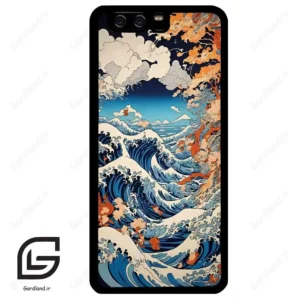 قاب گوشی هوآوی P10 ساده (Huawei P10 ) طرح موج کد 2418