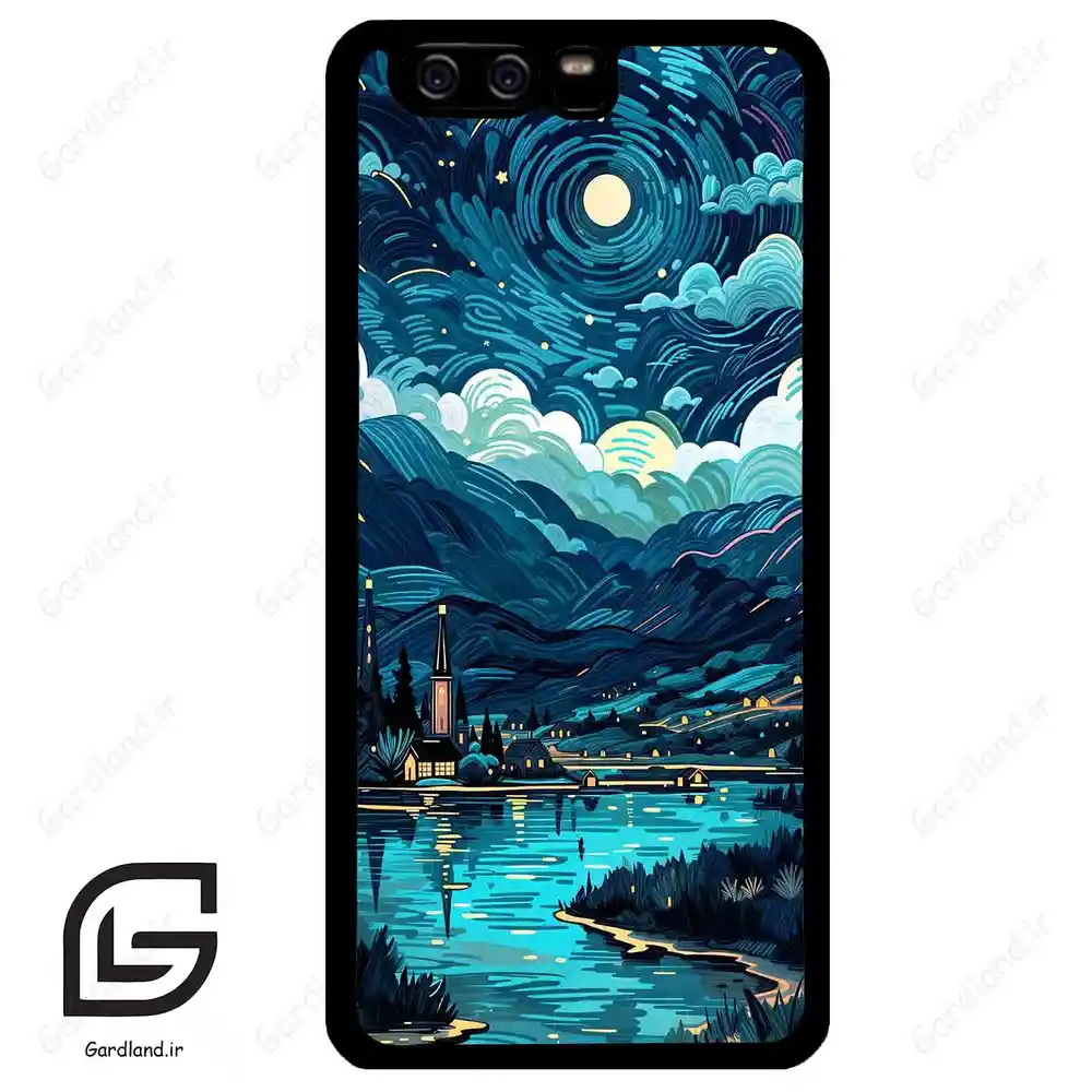 قاب گوشی هوآوی P10 ساده (Huawei P10 ) طرح شب کد 2425