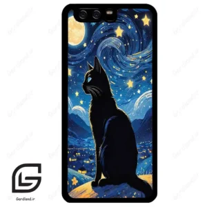 قاب گوشی هوآوی P10 ساده (Huawei P10 ) طرح گربه کد 2438