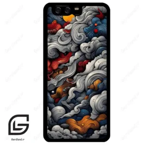 قاب گوشی هوآوی P10 ساده (Huawei P10 ) طرح ابرنگی کد 2448