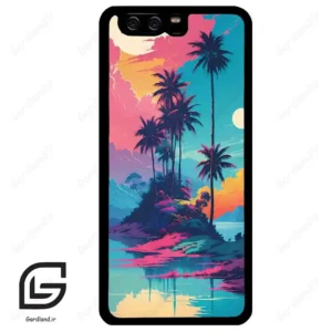 قاب گوشی هوآوی P10 ساده (Huawei P10 ) طرح جزیره کد 2461