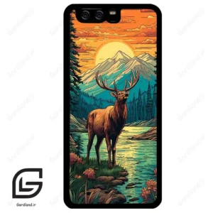 قاب گوشی هوآوی P10 ساده (Huawei P10 ) طرح گوزن کد 2471