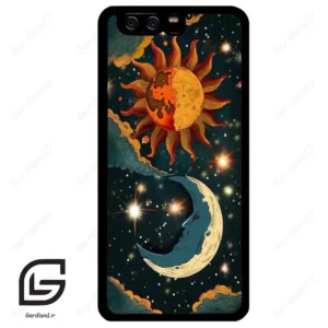 قاب گوشی هوآوی P10 ساده (Huawei P10 ) طرح ماه کد 2474