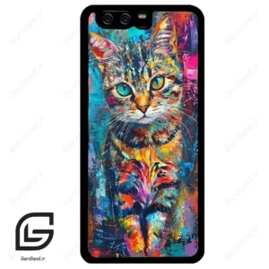 قاب گوشی هوآوی P10 ساده (Huawei P10 ) طرح گربه کد 2488