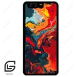 قاب گوشی هوآوی P10 ساده (Huawei P10 ) طرح ابرنگی کد 2490