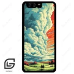 قاب گوشی هوآوی P10 ساده (Huawei P10 ) طرح ابرنگی کد 2491