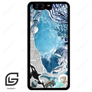 قاب گوشی هوآوی P10 ساده (Huawei P10 ) طرح دریا کد 2516