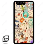 قاب گوشی هوآوی P10 ساده (Huawei P10 ) طرح اسنوپی کد 2605